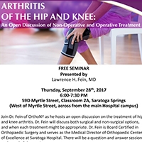 Arthritis of the Hip and Knee: An Open Discussion of Non-Operative and Operative Treatment