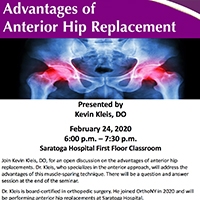 Educational Seminar: Advantages of Anterior Hip Replacement
