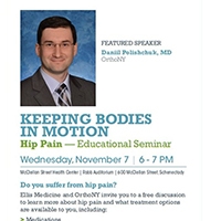 Hip Pain Seminar: Keeping Bodies in Motion