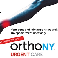 New, Extended OrthoNY Urgent Care Hours